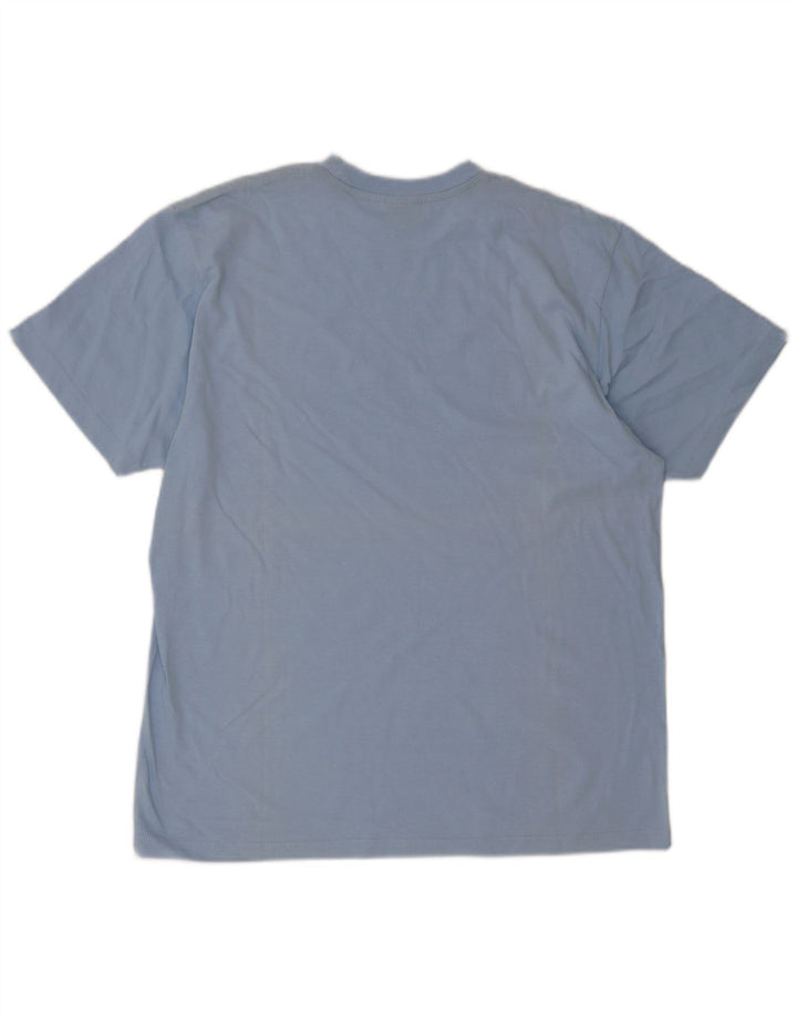 Camiseta masculina estampada Champion grande azul