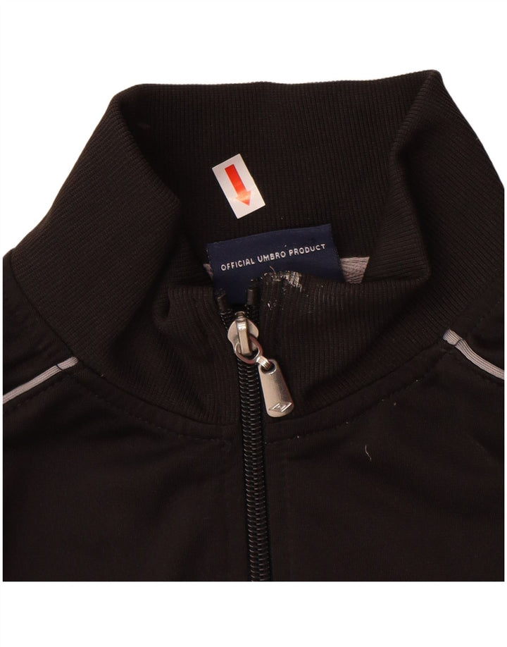 UMBRO Boys Tracksuit Top Jacket 12-13 Anos XL Preto Poliéster