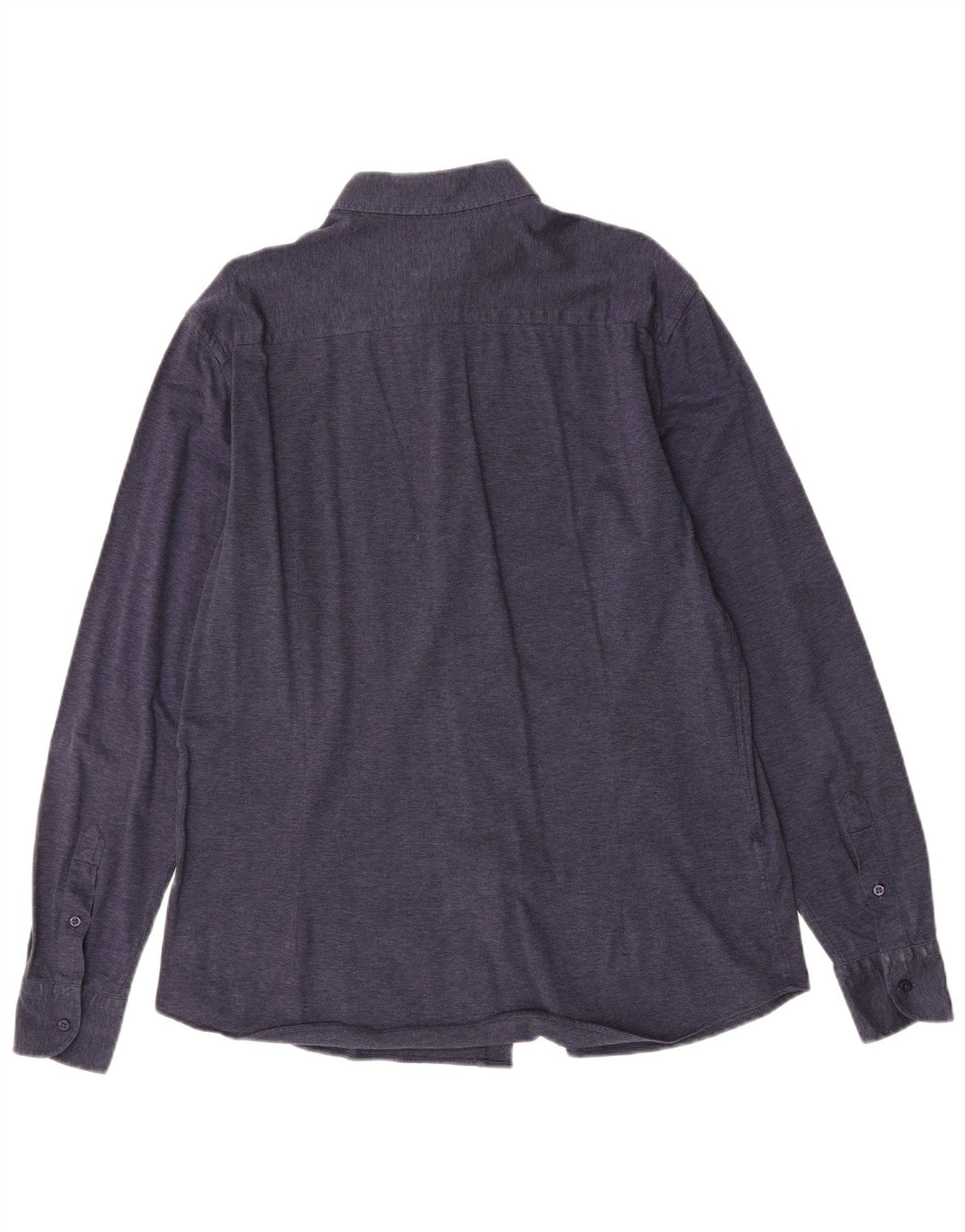 Camisa masculina de flanela MASSIMO DUTTI grande algodão azul