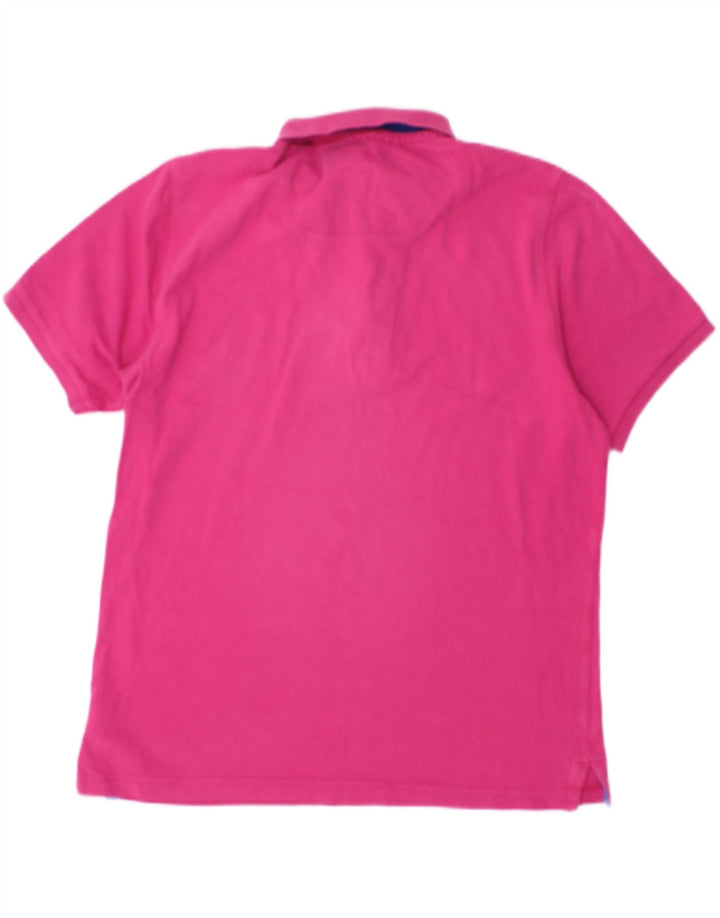 Camisa polo masculina JOULES Classic Fit algodão rosa médio