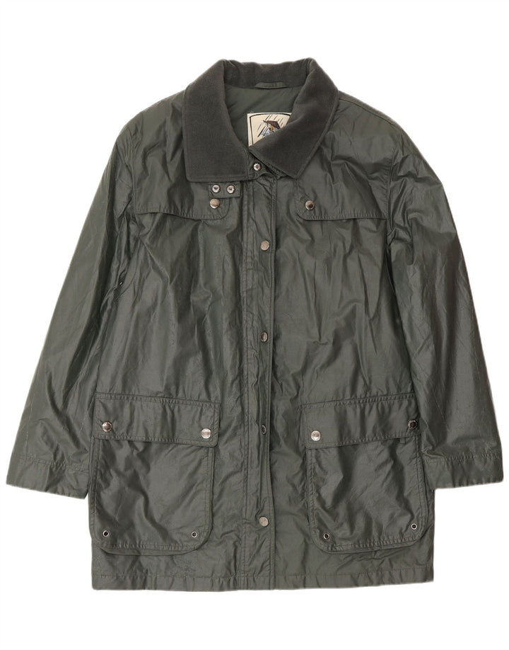 Jaqueta utilitária feminina Four Seasons UK 16 grande algodão cáqui