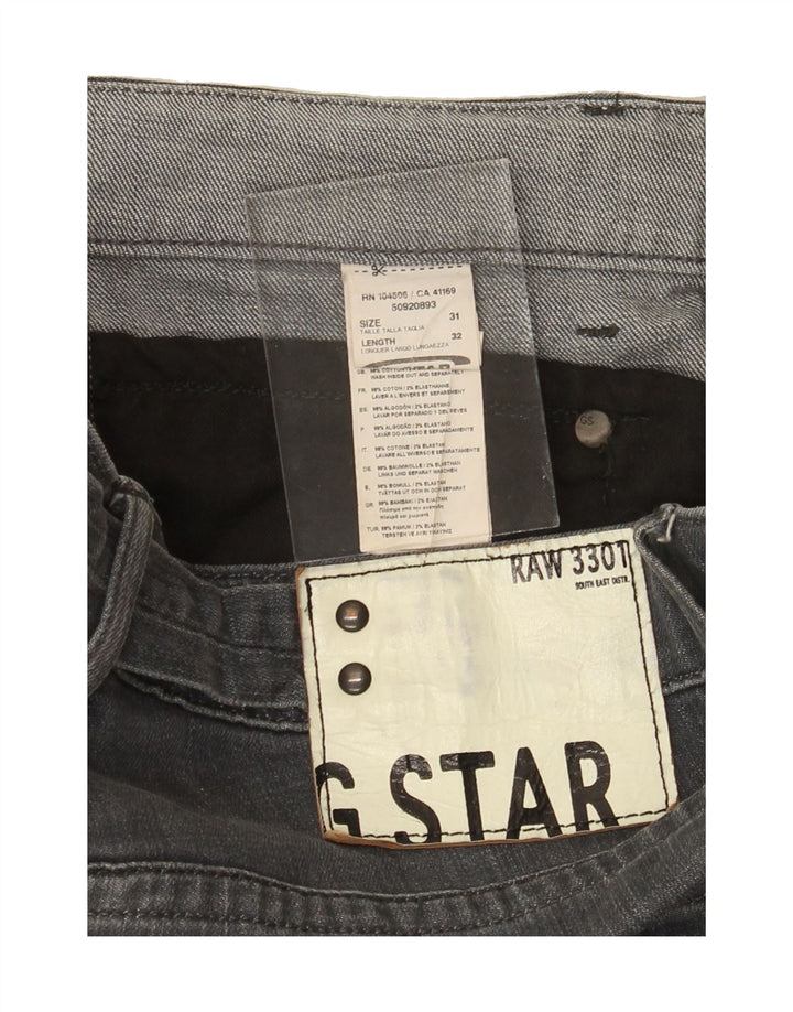 G-STAR Mens 3301 Slim Jeans W31 L29 Grey Cotton Vintage G-Star and Second-Hand G-Star from Messina Hembry 