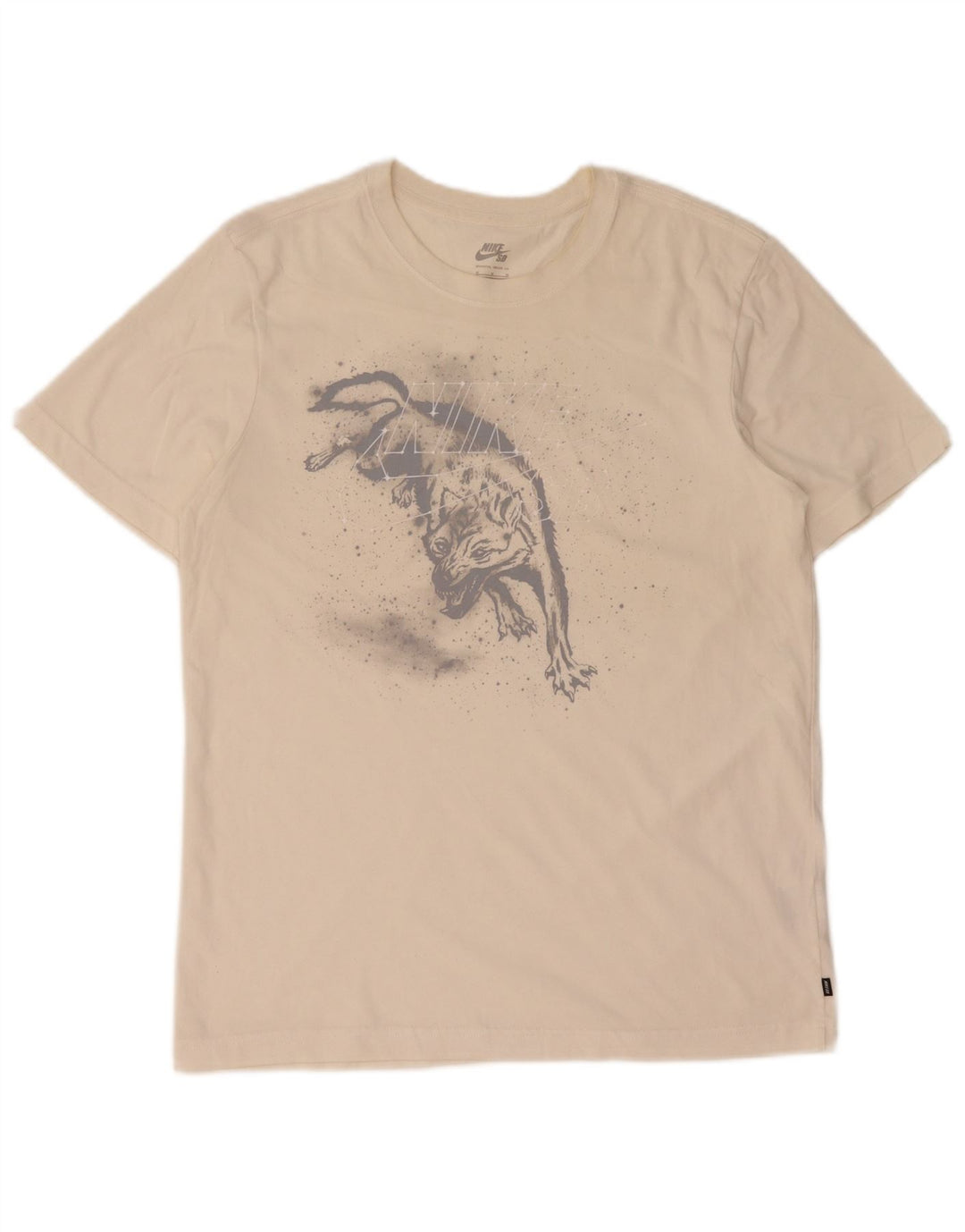 Camiseta Nike Masculina Dri Fit Graphic Top Médio Algodão Branco