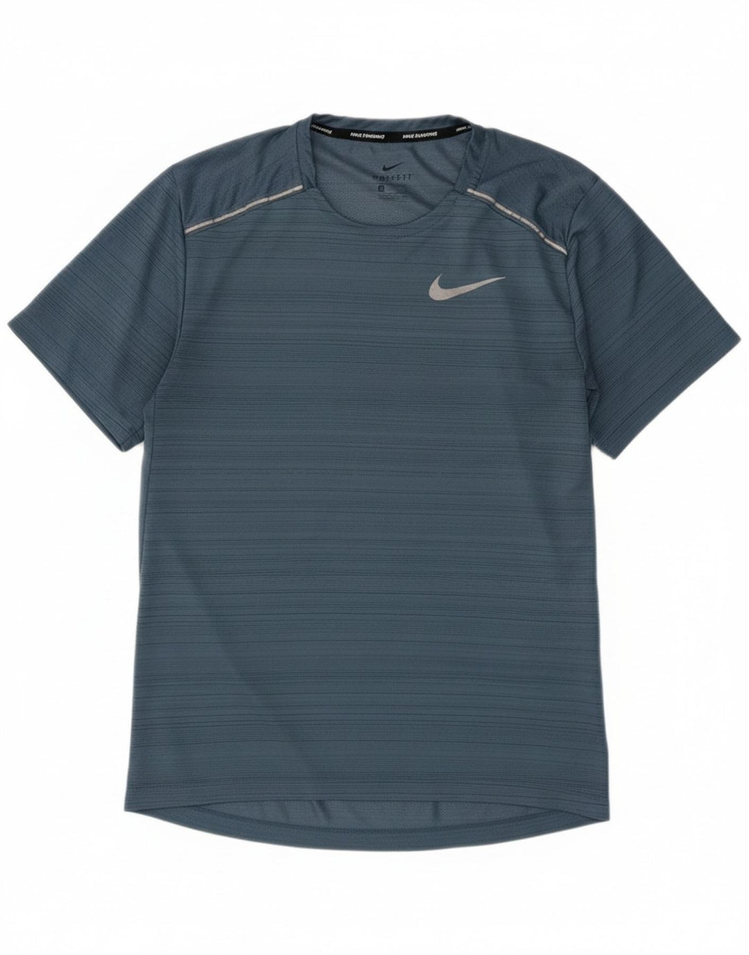 Camiseta Nike Masculina Dri Fit Top Pequeno Poliéster Listrado Azul