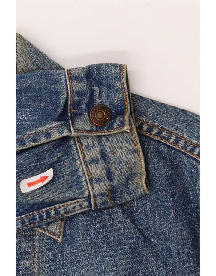 Jaqueta jeans masculina Levi's UK 40 grande algodão azul