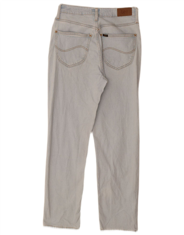 LEE Womens Carol Straight Jeans W26 L27 Azul Algodão