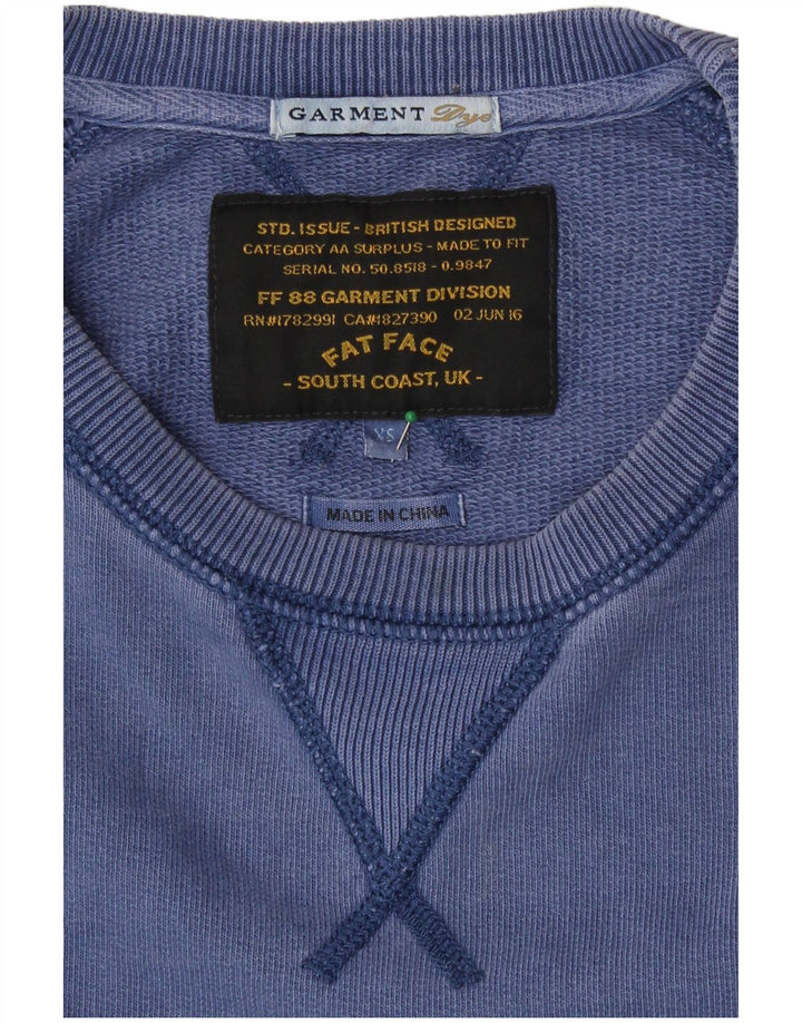 Fat Face Mens Moletom Jumper XS Azul Algodão