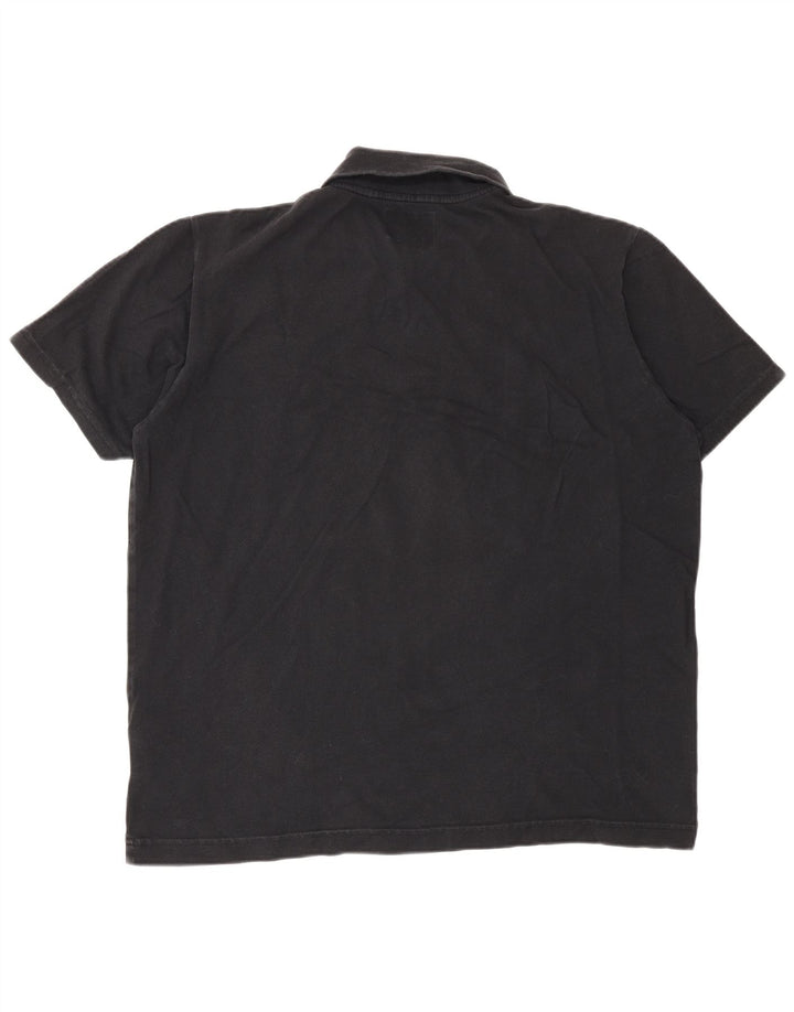 Camisa polo masculina Woolrich grande algodão preto