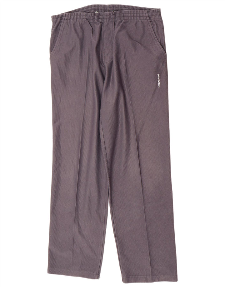Calça de treino masculina Diadora XL cinza poliéster