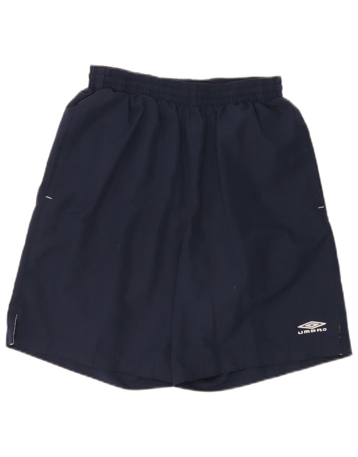 Shorts esportivos masculinos Umbro pequenos poliéster azul marinho