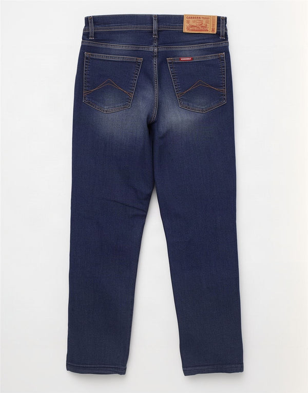 Carrera Mens 700 Relaxed Fit Tapered Jeans IT 46 Pequeno W31 L27 Azul Marinho