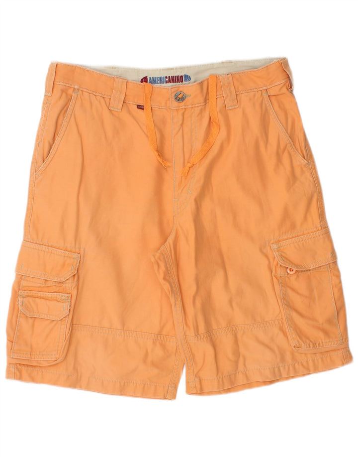 Americanino Mens Cargo Shorts IT 48 Médio W32 Algodão Laranja