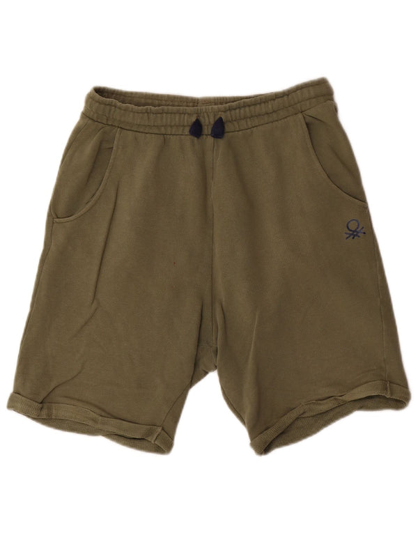Benetton Boys Sport Shorts 11-12 Anos 2XL Algodão Verde