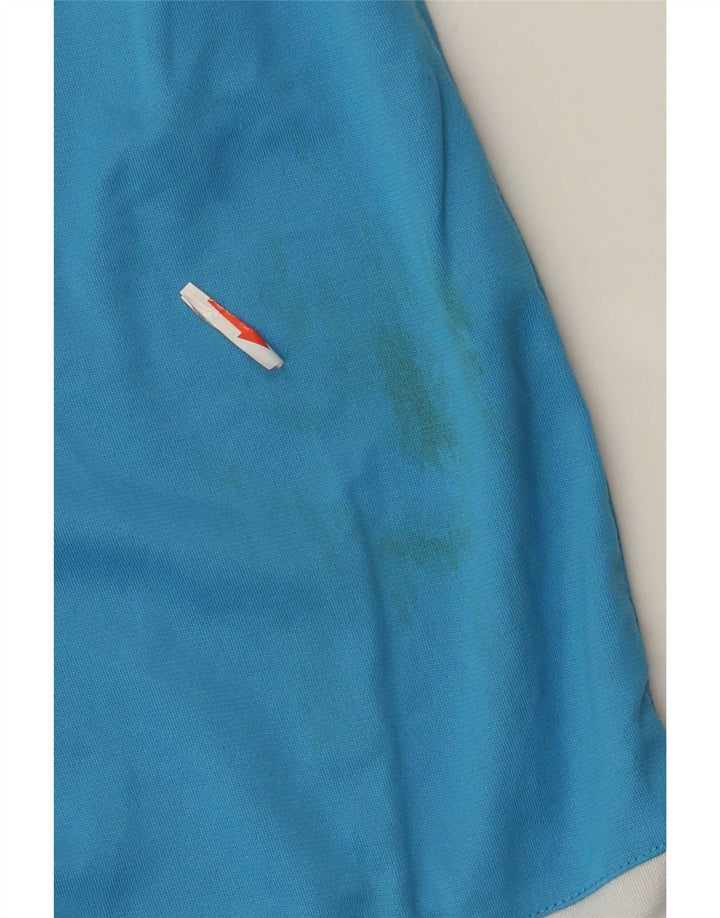 Shorts esportivos masculinos Umbro grande bloco colorido azul