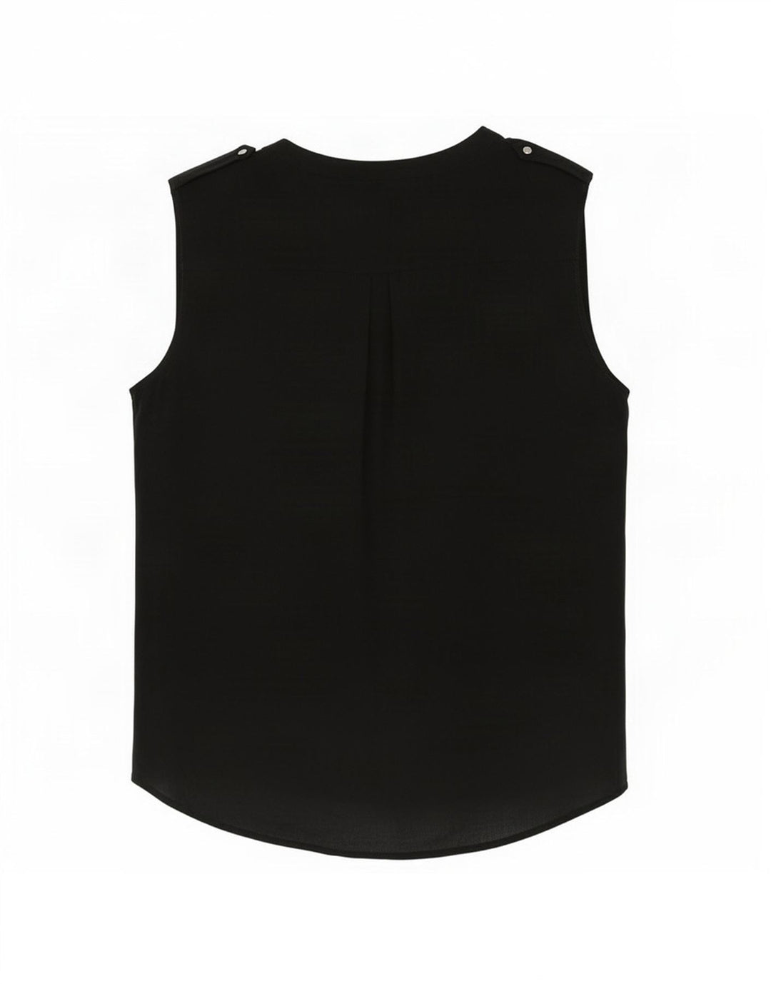 Blusa feminina sem mangas Zara Top UK 14 médio preto