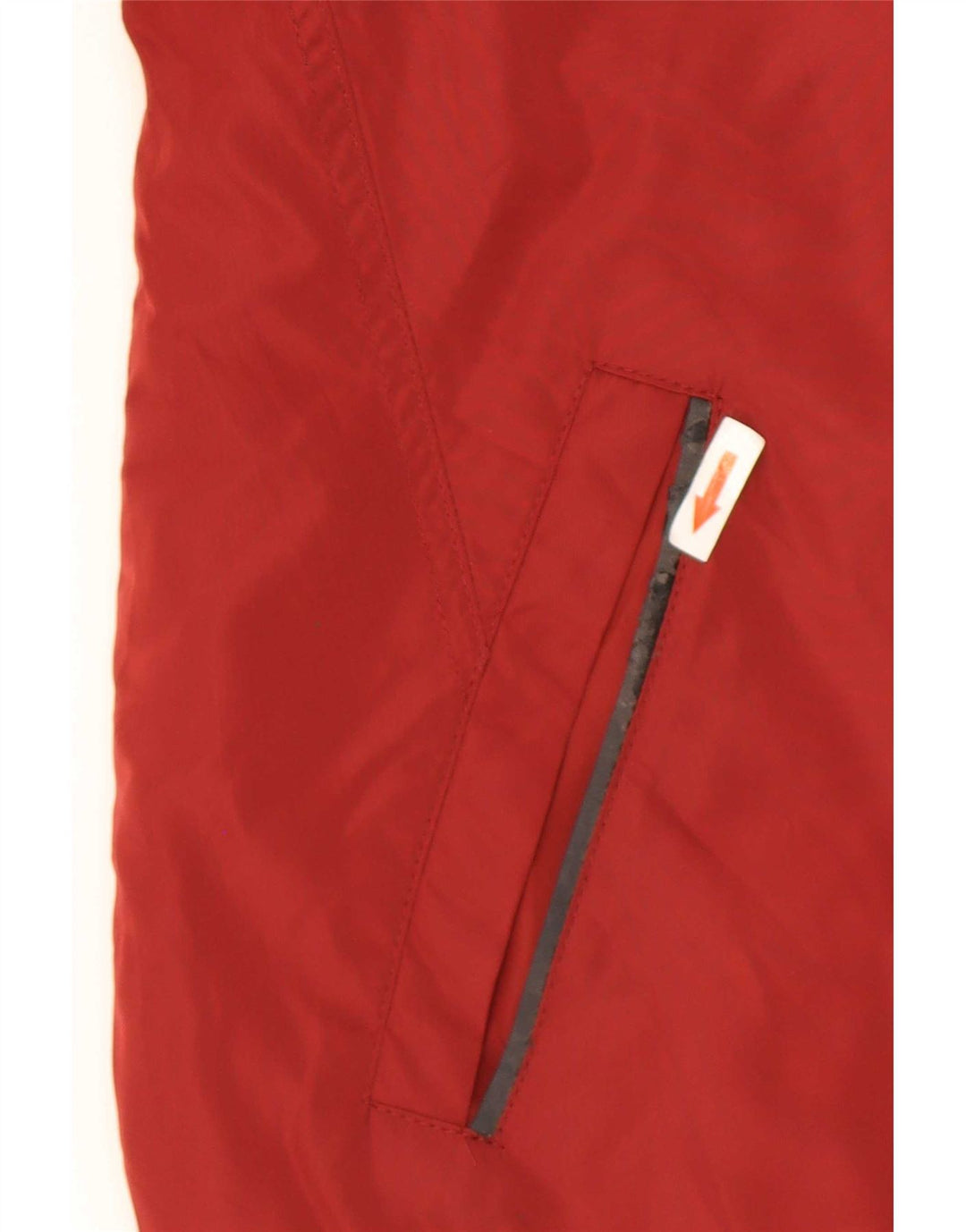 Jaqueta bomber masculina Zara UK 44 2XL poliéster colorblock vermelho