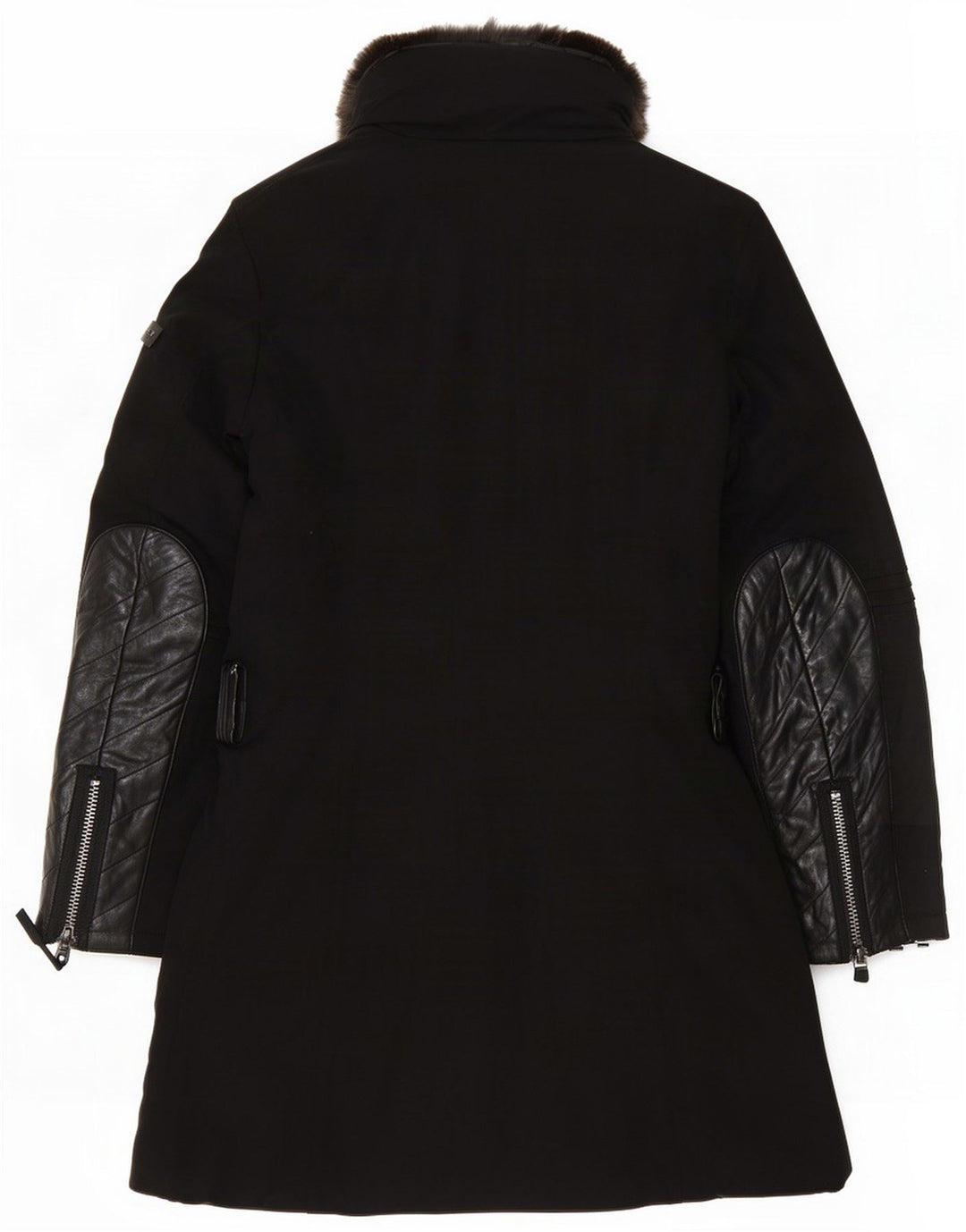PEUTEREY Jaqueta Parka Feminina Acolchoada IT 44 Lã Preta Média