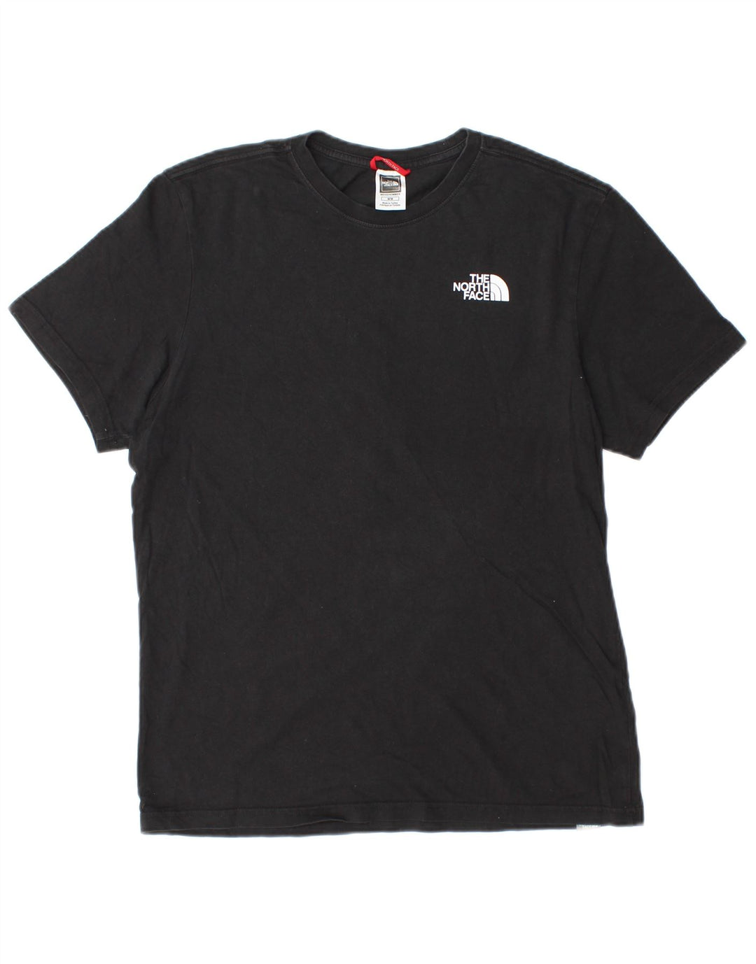 Camiseta gráfica masculina The North Face Top médio algodão preto