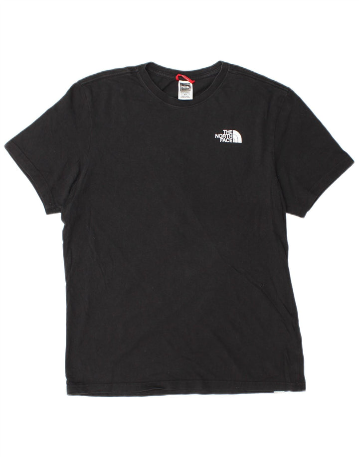 Camiseta gráfica masculina The North Face Top médio algodão preto