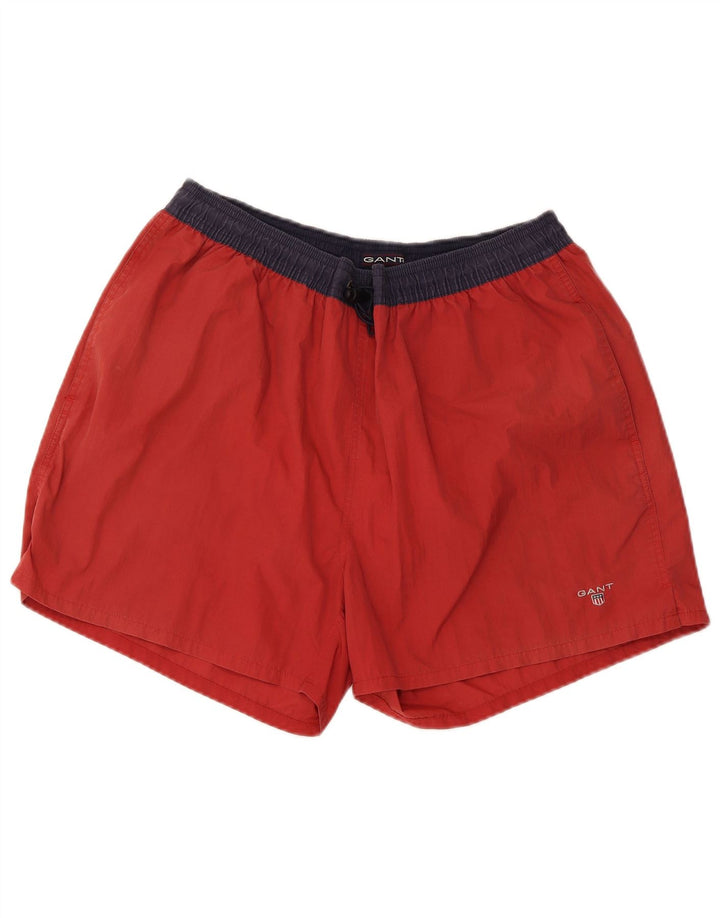 Shorts de natação masculino Gant XL vermelho Colourblock Nylon