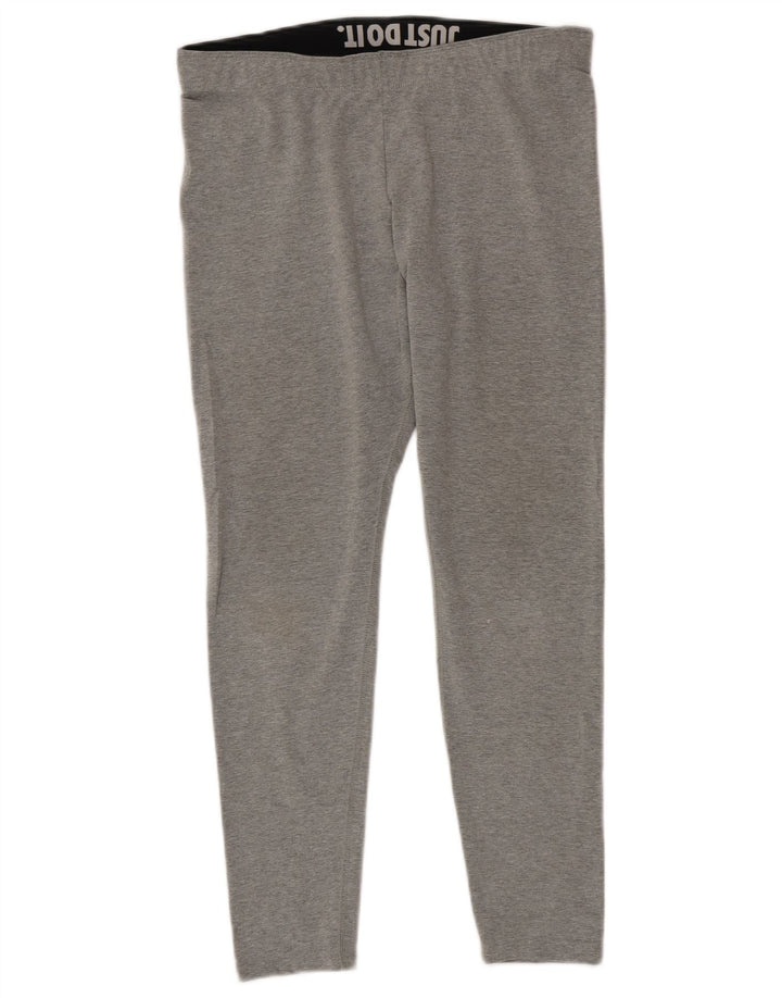 Leggings Nike Graphic Femininas UK 14 Grande Cinza