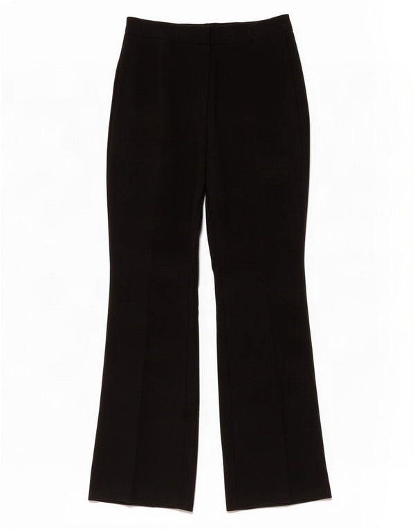 Zara Calça feminina flare casual grande W32 L31 poliéster preto