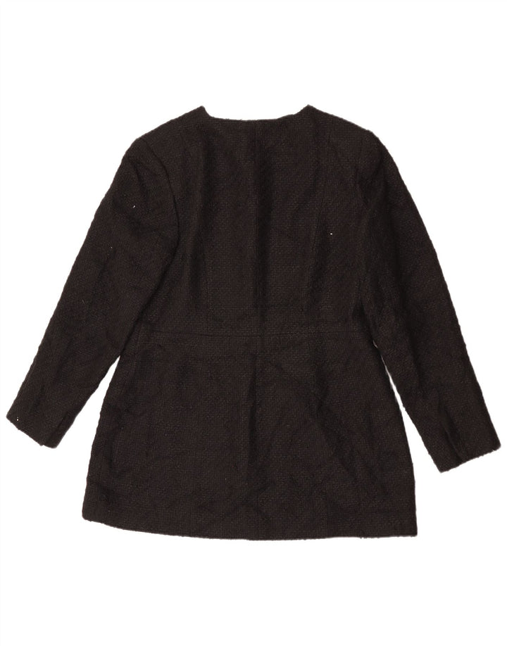 Jaqueta blazer feminina Zara com 4 botões Reino Unido 18 XL preta