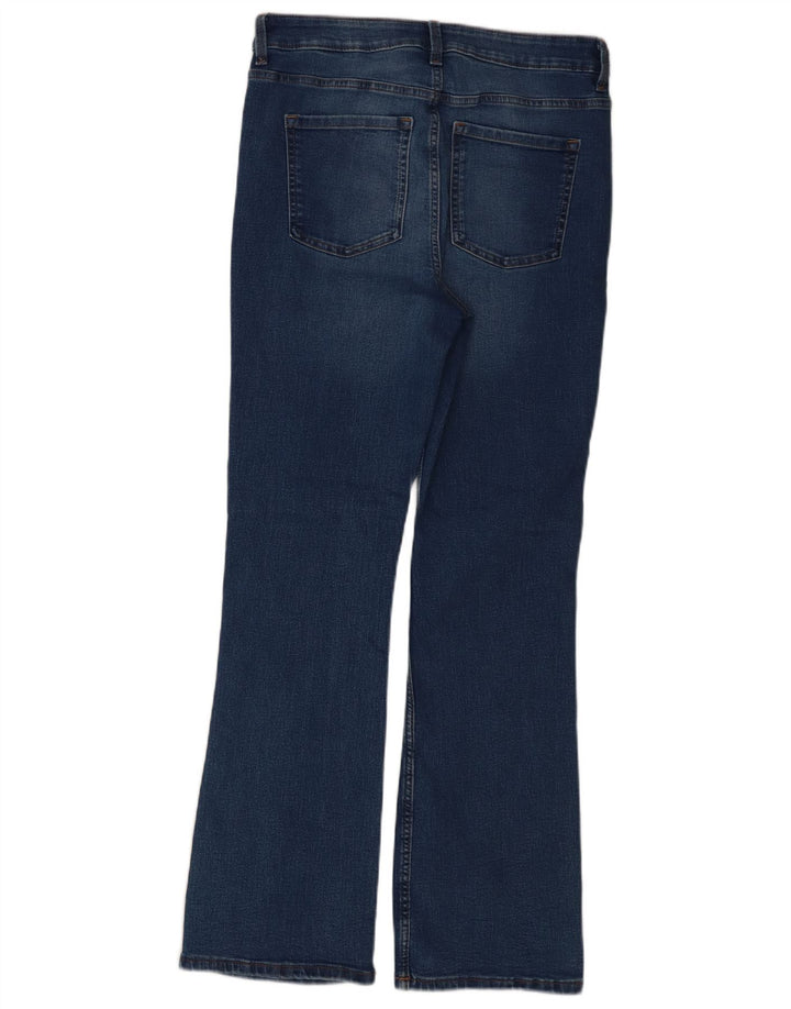 Marks & Spencer Feminino Eva Regular Bootcut Jeans Reino Unido 12 Médio W32 L30 Azul