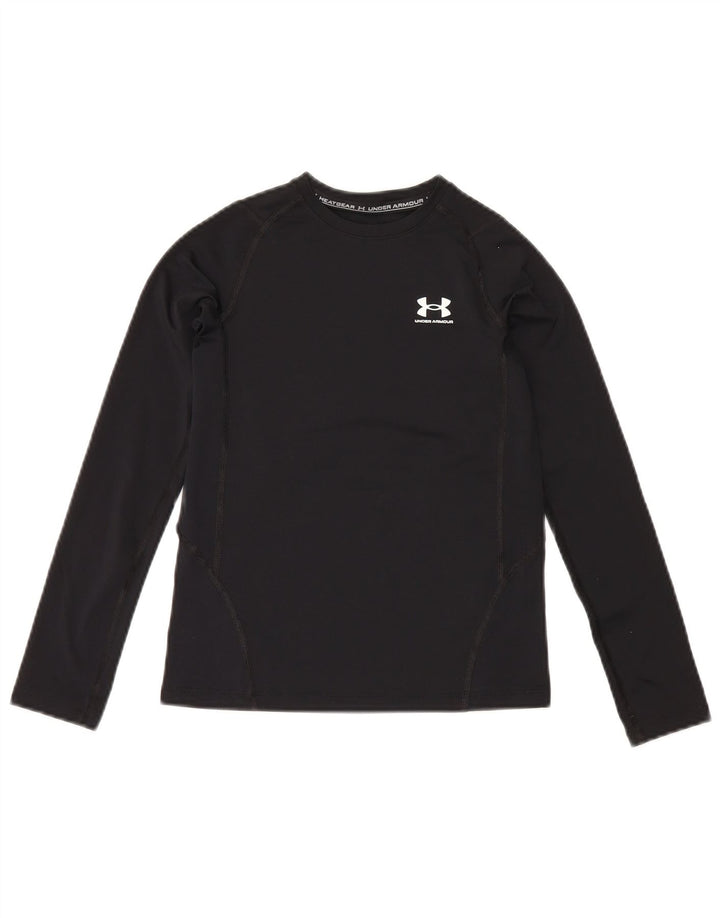 Under Armour Boys Heat Gear Top manga comprida 9-10 anos médio preto