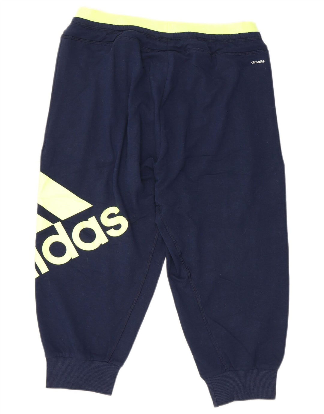 ADIDAS Womens Graphic Tracksuit Calças Joggers Reino Unido 8/10 Pequeno Azul Marinho