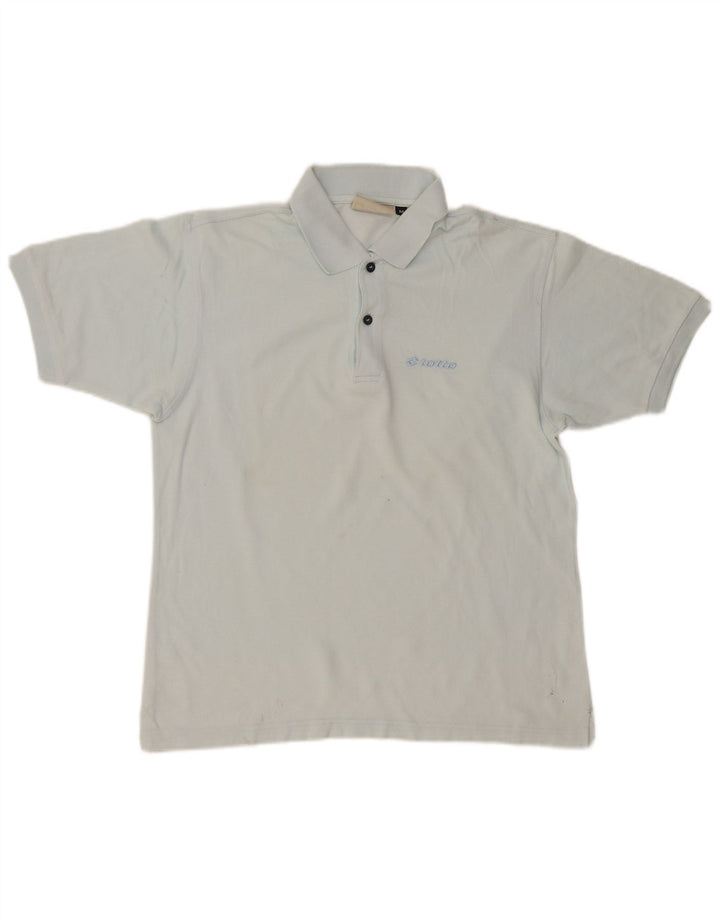 Camisa polo masculina Lotto azul médio