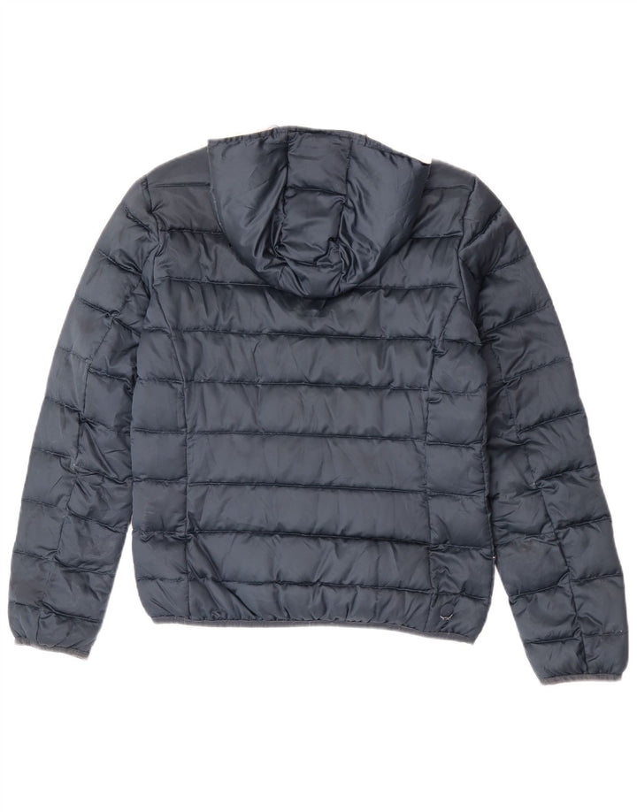 Jaqueta acolchoada com capuz feminino Colmar IT 44 poliéster azul marinho médio