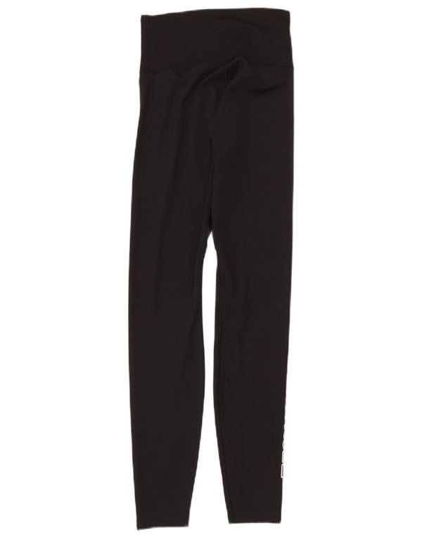 Leggings gráficas femininas The North Face UK 10 pequeno poliéster preto