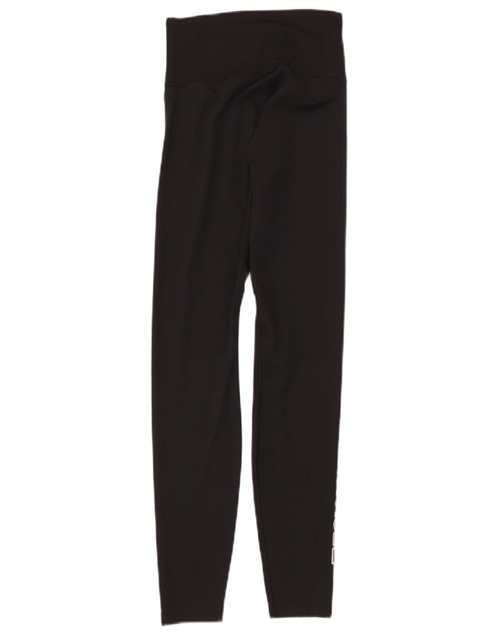 Leggings gráficas femininas The North Face UK 10 pequeno poliéster preto