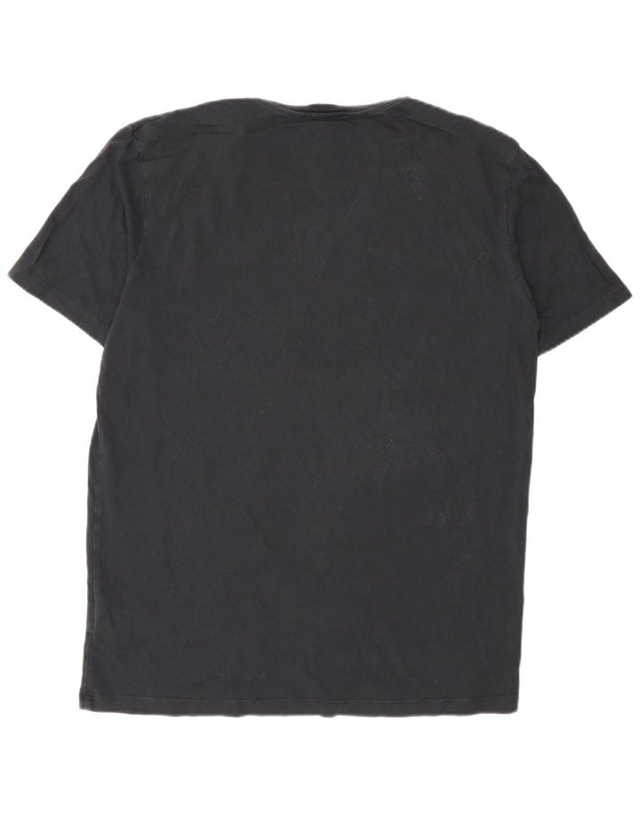Cos Camiseta Masculina Top Médio Algodão Preto