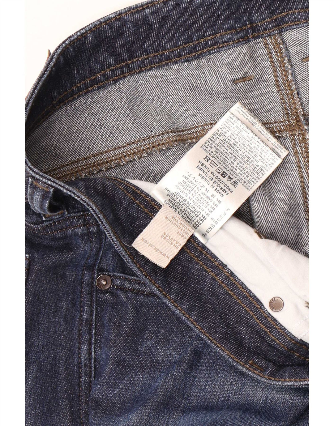Jeans retos masculinos Diesel W36 L32 algodão azul