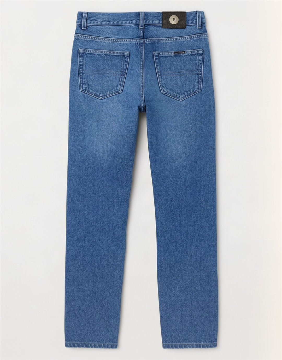Trussardi Mens Tapered Jeans W33 L32 Azul Algodão