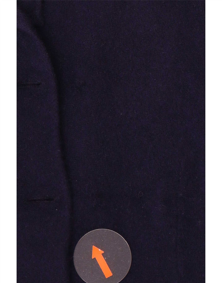 Jaqueta Blazer Feminina Zara Reino Unido 14 Lã Azul Marinho Médio
