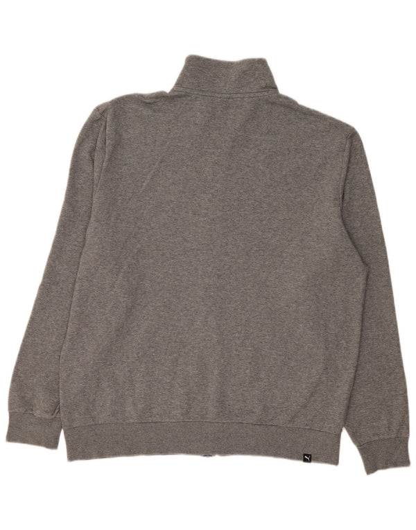 Jaqueta Puma Mens Graphic Tracksuit Top XL Cinza Algodão