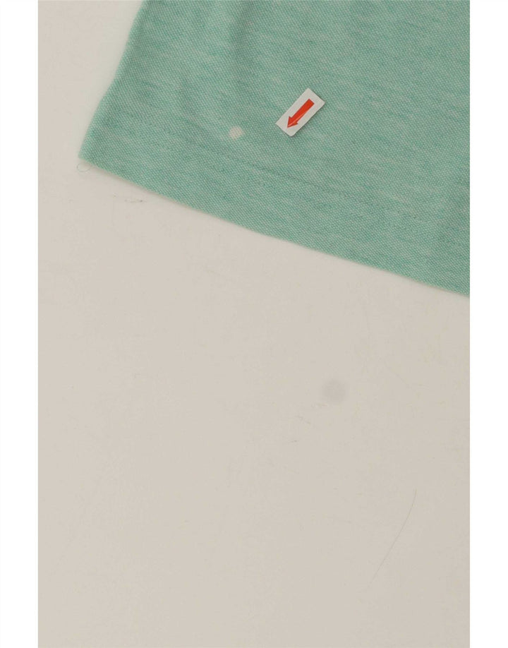 Camisa polo masculina Sergio Tacchini algodão manchado verde médio