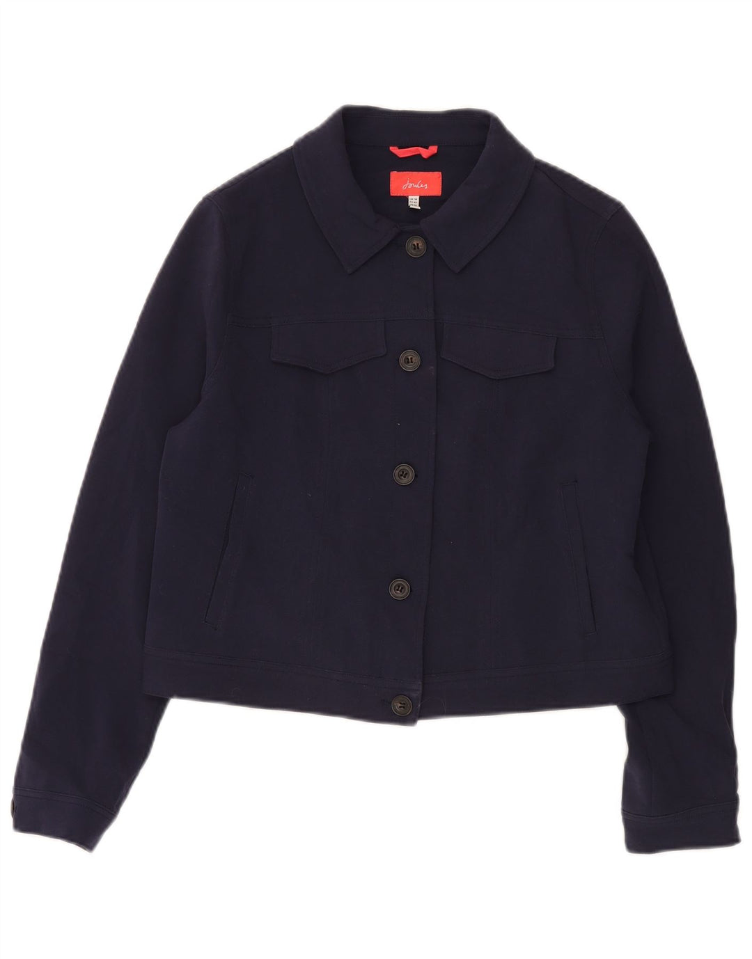 Jaqueta bomber feminina Joules UK 14 grande poliéster azul marinho