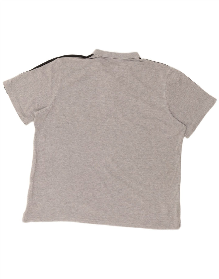 Camisa polo masculina ADIDAS XL cinza algodão