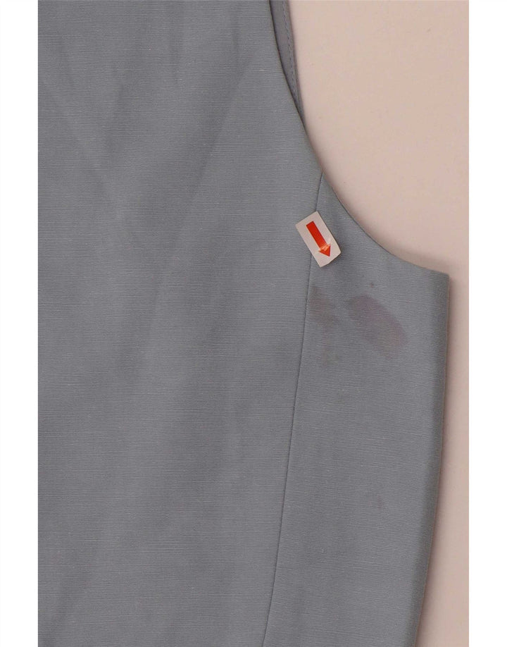 Colete feminino Zara UK 12 azul médio