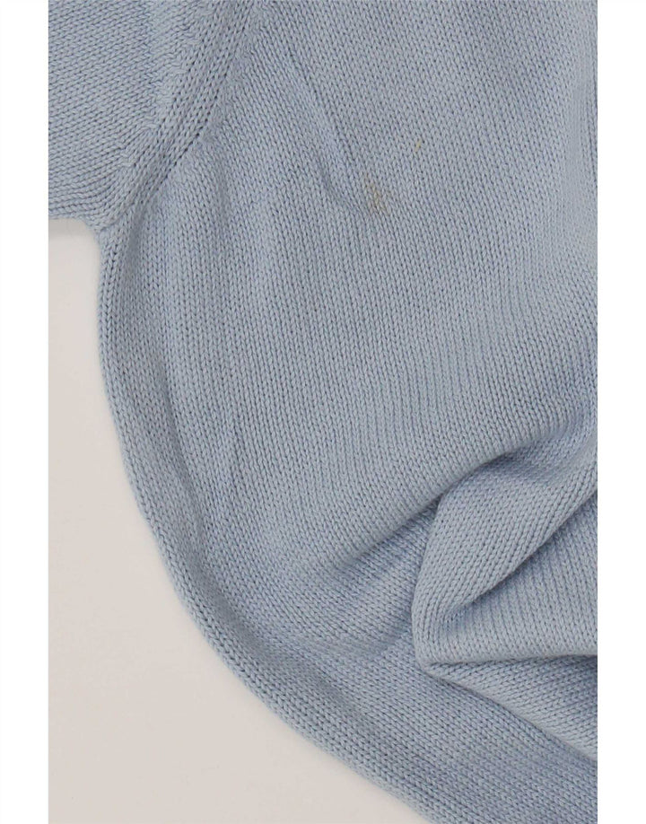 Suéter feminino Marks & Spencer com gola canoa Reino Unido 16 grande azul