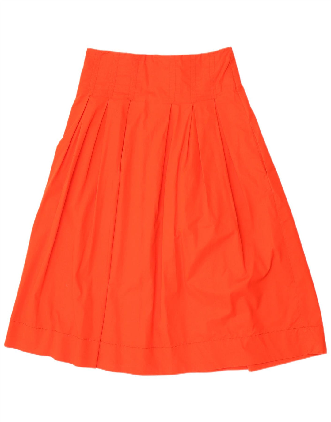 Saia feminina Zara A-Line grande W30 algodão laranja