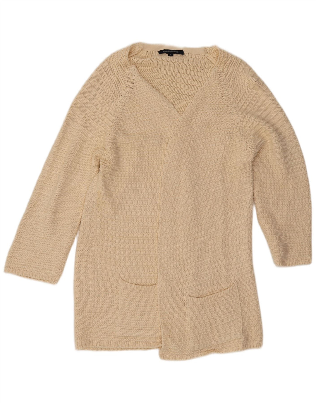 Suéter feminino com palangre French Connection UK 10 pequeno branco