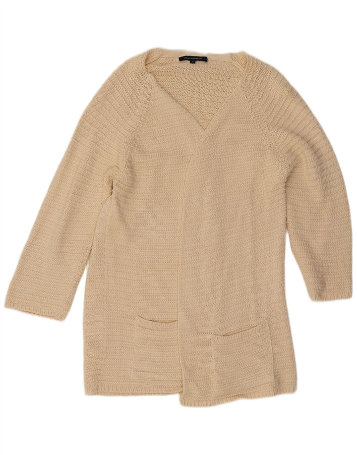 Suéter feminino com palangre French Connection UK 10 pequeno branco