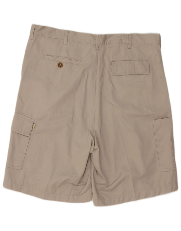 Shorts cargo masculino clássico vintage IT 54 2XL W42 algodão cinza