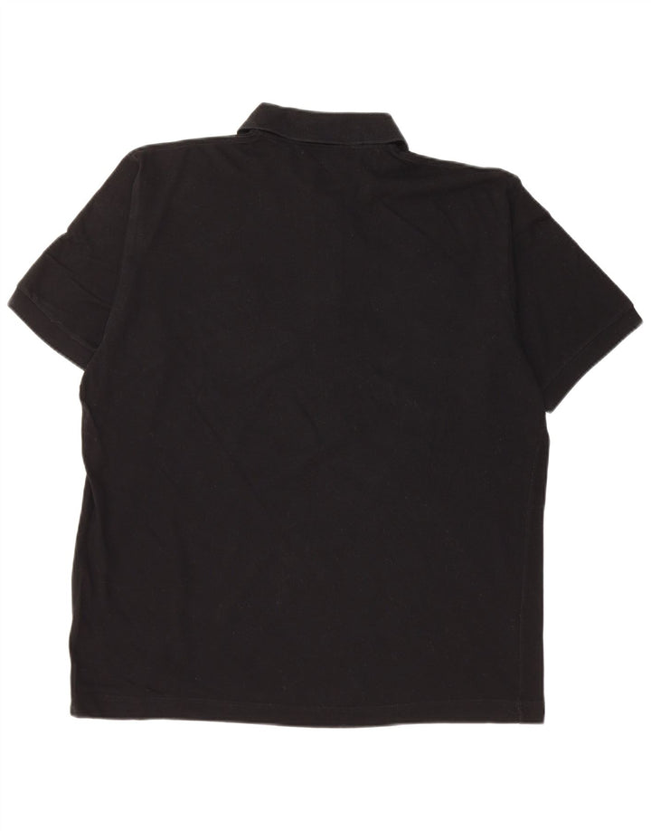 Camisa polo masculina Sergio Tacchini IT 48 algodão preto médio