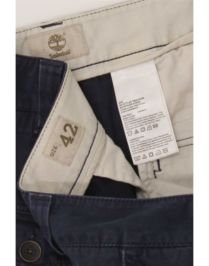 Shorts cargo masculino Timberland W42 2XL algodão azul marinho